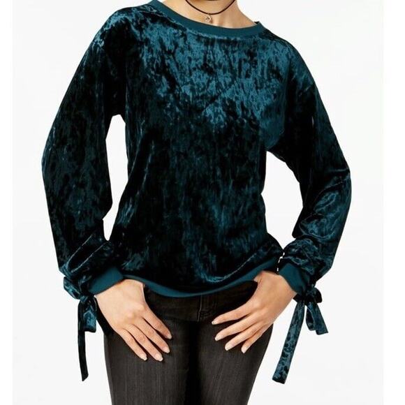 Velvet‎ Whimsigoth Top Womens M Teal Retro Glam Dark Romantic Fairygoth Witchy - Picture 1 of 7
